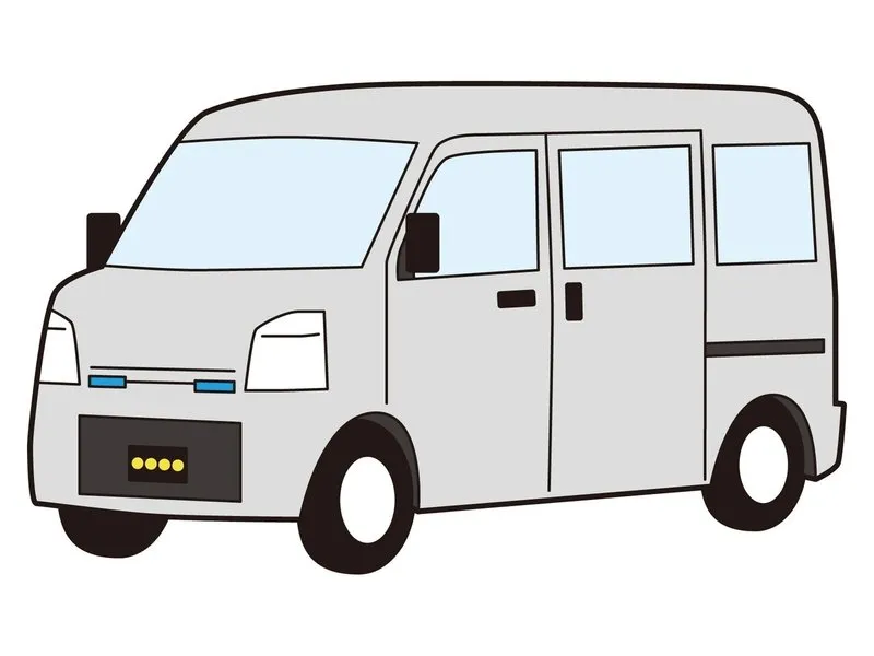 配送に使う軽バン（車両費）のイメージ